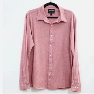 Bonobos Jersey Everyday Men's Shirt Buttondown Long Sleeve Slim Fit L